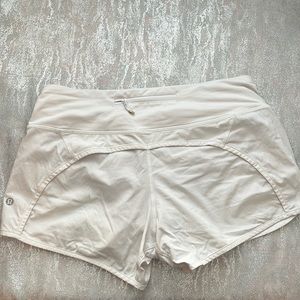 White Lulu shorts